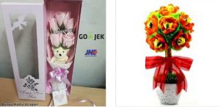 harga bunga valentine murah dengan boneka lucu