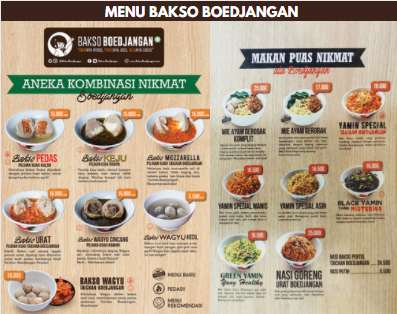 menu bakso boedjangan