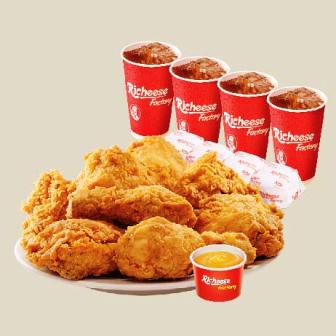 Harga Ayam Richeese paket big 8, IDR 137.000