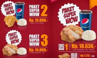 Gambar & Harga Ayam Nasi KFC Pepsi