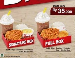 Harga Ayam Nasi KFC Paket Signature