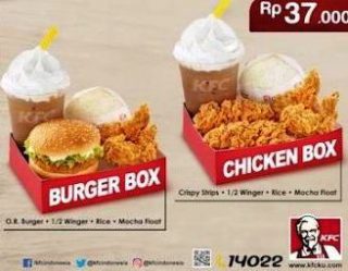 Harga Ayam Nasi KFC dan Burger