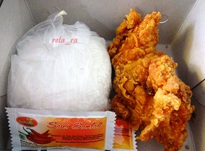 Harga ayam sabana dan nasi