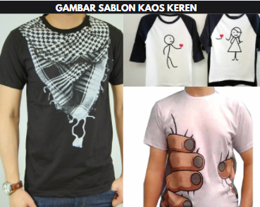 gambar sablon kaos keren