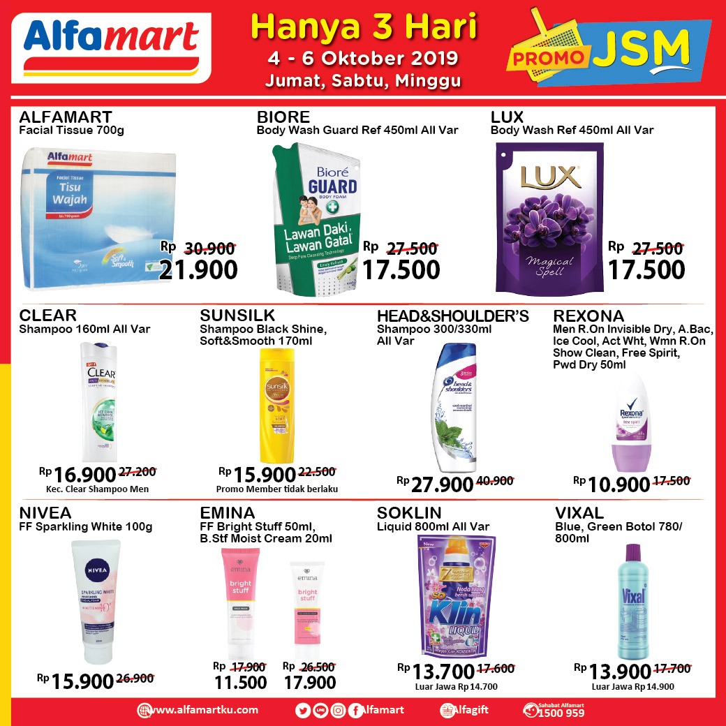 Promo Alfamart JSM Terbaru 4-6 Oktober 2019