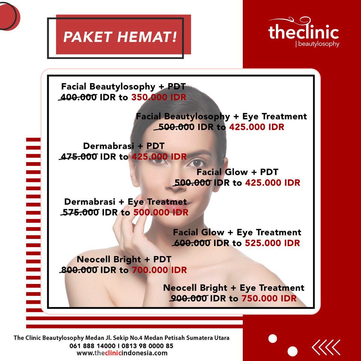 Promo Biaya Perawatan di The Clinic Beautylosophy