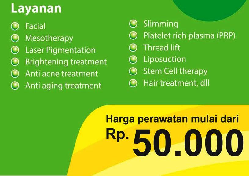 Harga Perawatan di Ergia Klinik