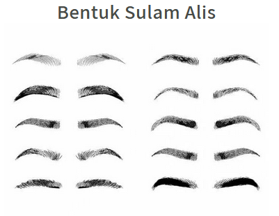 bentuk sulam alis