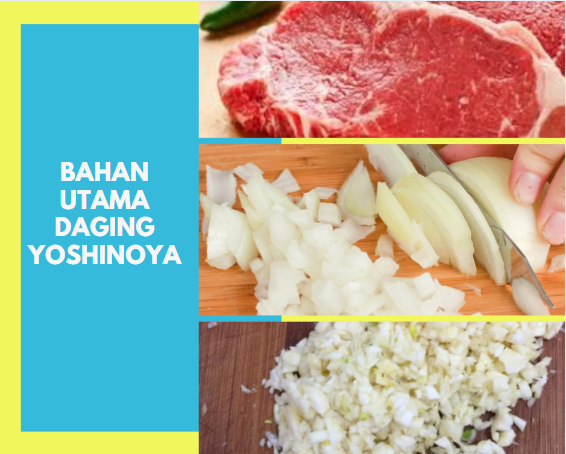 Bahan Utama Daging Yoshinoya Daging Bawang dan Bombay