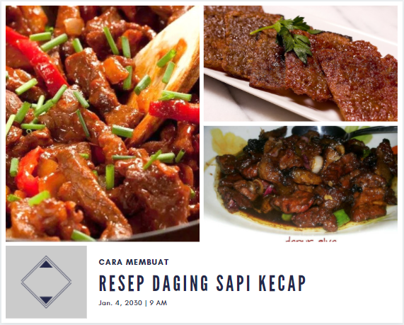 Harga dan Menu Resep Daging Sapi Kecap