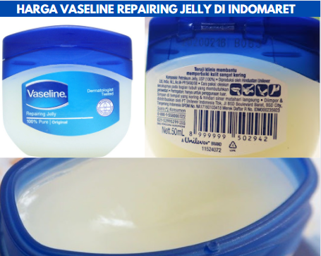 Harga Vaseline Repairing Jelly di Indomaret