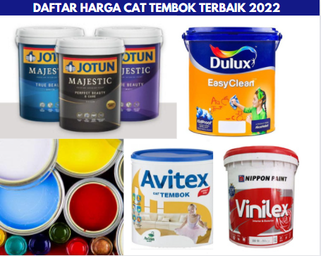 Daftar Harga Cat Tembok Terbaik 2022