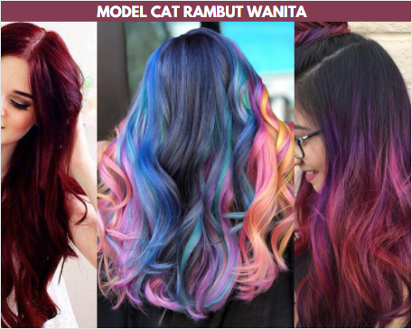 model cat rambut wanita