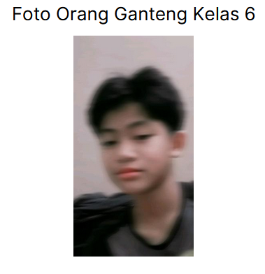 Foto Orang Ganteng Kelas 6