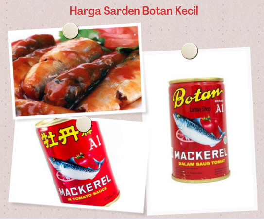 Harga Sarden Botan Kecil